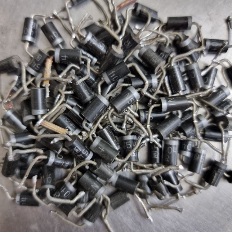 10 con diode chỉnh lưu 1n5401 1n5402 1n5404 1n5408 cũ tháo máy các loại