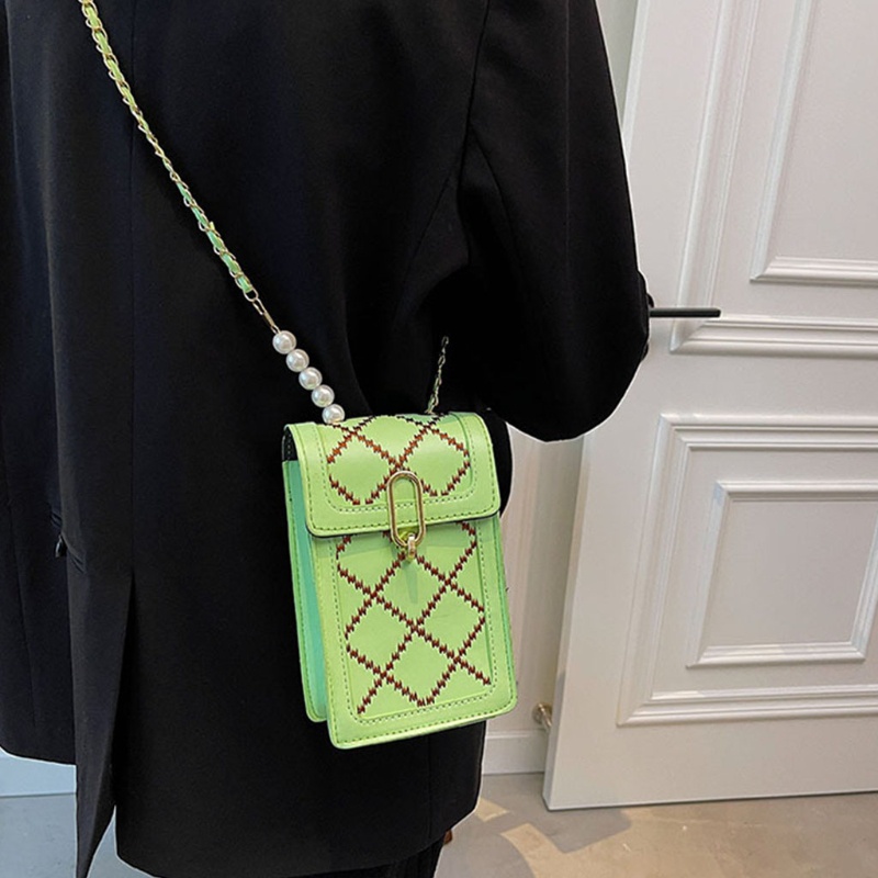 Túi Đeo Chéo Giả Da Dây Mắt Xích Thời Trang Nữ