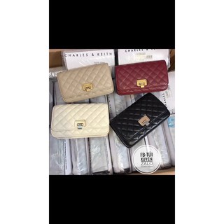 Túi CNK khoá gập size 18 kèm túi vải hãng