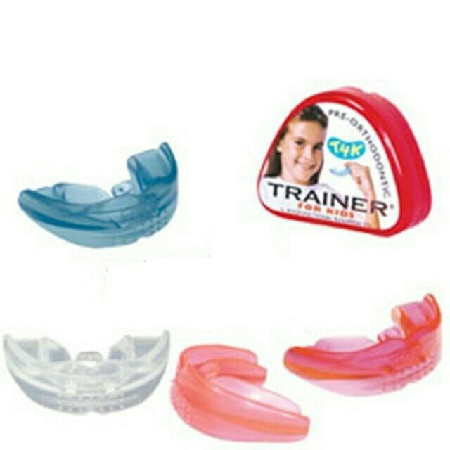 Dụng cụ nắn chỉnh răng cho trẻ 6-10 tuổi Trainer T4K xanh,hồng