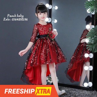 ĐẦM BÉ GÁI ĐỎ ĐUÔI TÔM CÓ TAY