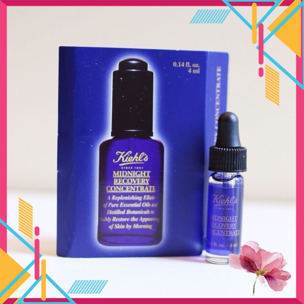 Serum dưỡng da ban đêm chống lão hóa Kiehls Midnight Concentrat 4ml