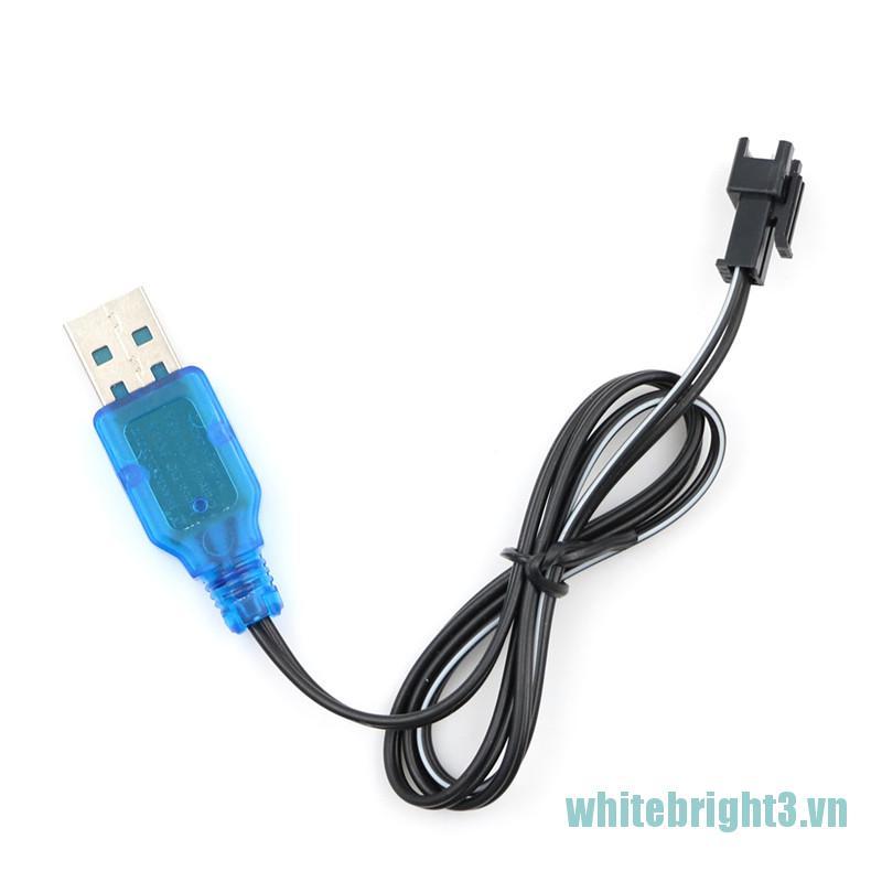 Cáp Sạc Usb Trắng Đen 3.7v Cho Xe Hơi / Trực Thăng Điều Khiển Từ Xa