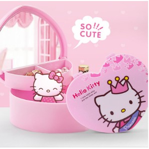 Hộp đựng đồ trang sức có gương hình trái tim dễ thương Hello Kitty☘☘