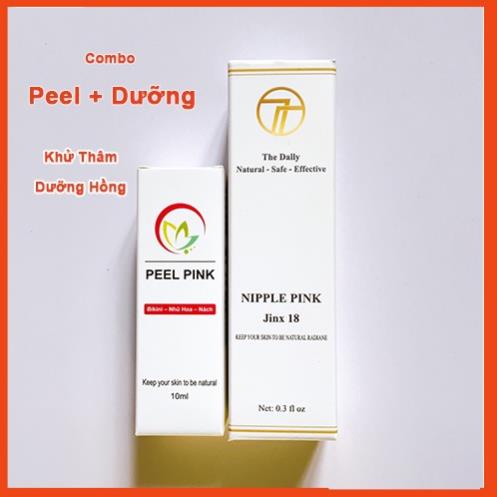 Bộ 2 sản phẩm Kem Làm Hồng Nhũ Hoa và vùng kín + Kèm Peel khử thâm Jinx 18