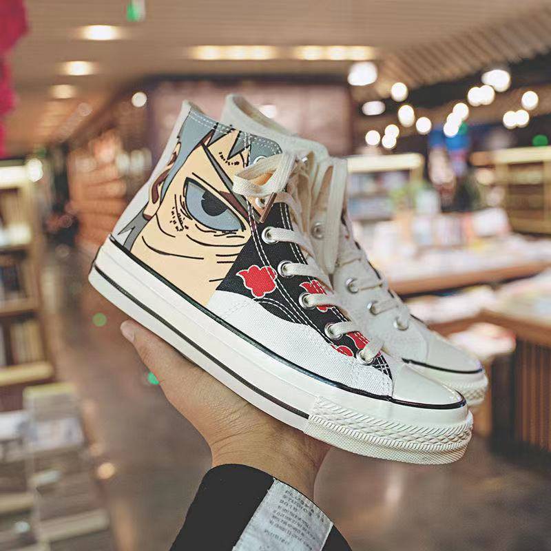 Naruto High Top Xu hướng Graffiti Tất cả các trận đấu giày nam tăng chiều cao