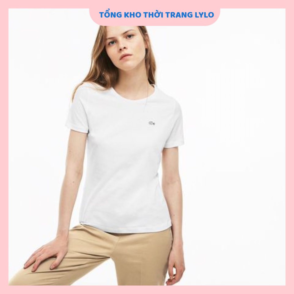 Áo thun unisex chất cotton thêu cá sấu cực đẹp, áo phông ngắn tay nam nữ fom chuẩn