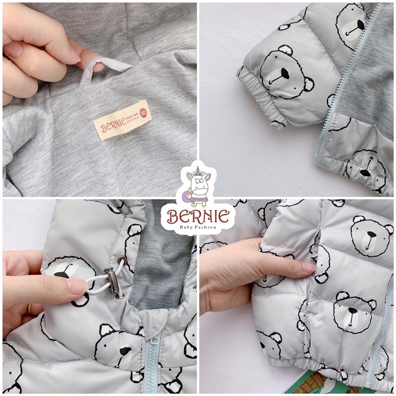 ÁO KHOÁC PHAO TRẦN BÔNG SIÊU ĐẸP CHO BÉ