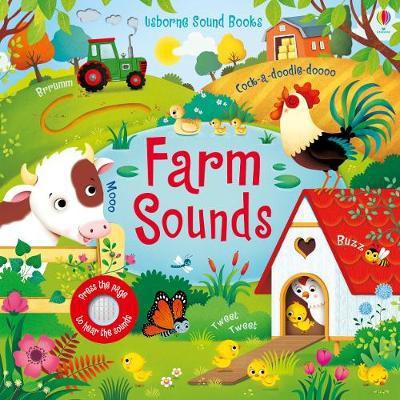 Sách âm thanh Farm Sounds Usborne có tiếng con vật tại nông trại cho bé 6 tháng, 1 tuổi, 2 tuổi