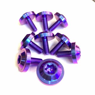 Ốc GR5 Titanium 5 ly 1,2 phân dù to (M5*12) gắn ốp bô các dòng xe như Vespa, Liberty, Piago, Super