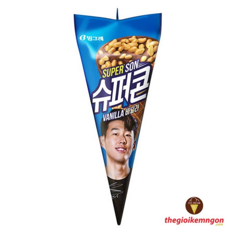[KEM NGON] Kem ốc quế vani Supercone Vanilla Binggrae Hàn Quốc 150ml