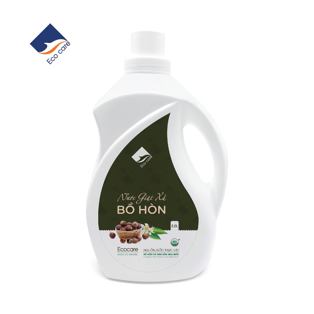 [Hương Hoa Bưởi - Can 2L] Nước Giặt Xả Hữu Cơ Bồ Hòn (Ecocare)