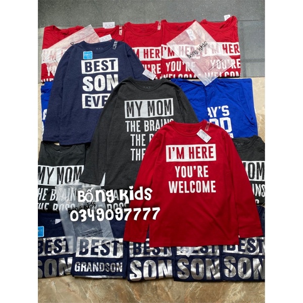 Áo Thu Bé Trai In Hình Place