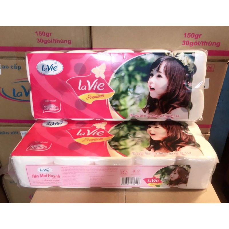 Giấy vệ sinh Lavie 10 cuộn