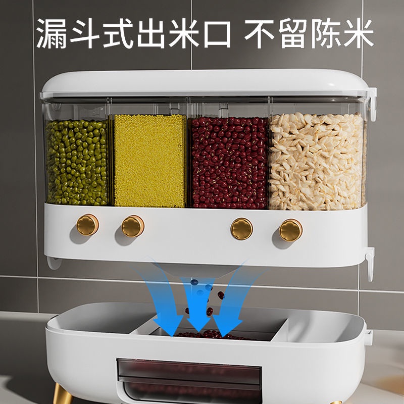 Thùng Đựng Gạo  Hộp Chia Ngăn Phân Loại Hạt Và Hạt Dẻ