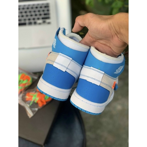 GIÀY JD1 OFF WHITE TRẮNG XANH CAO CỔ LAI AU