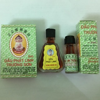 Dầu Phật Linh Trường Sơn (cảm ,ho, đau đầu ,nghẹt mũi, đau bụng, tiêu chảy ,ó mửa, say tàu xe, chóng mặt,côn trùng cắn)