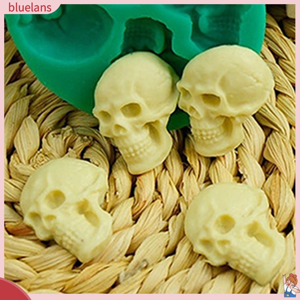 Khuôn làm bánh kẹo hình đầu lâu 3D