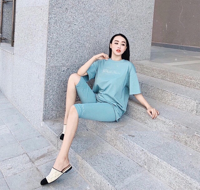 Set bộ đồ thể thao nữ đẹp - Bộ quần áo thể dục mùa hè, thu đông giá rẻ hàng Quảng Châu cao cấp freesize
