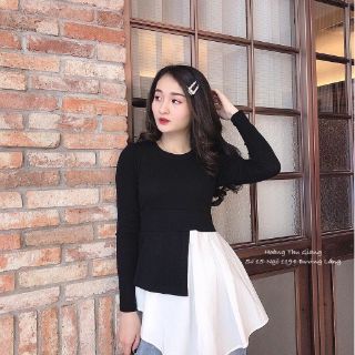ĐẦM PHỐI CHÂN VÁY SOMI
