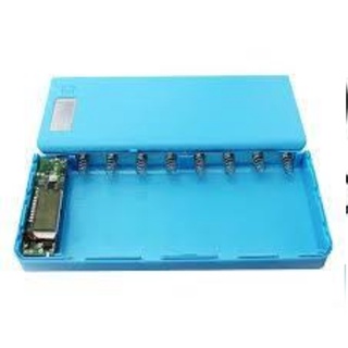 Box sạc dự phòng 8 cell (màu trắng - không gồm pin) dùng pin 18650 đầu phẳng