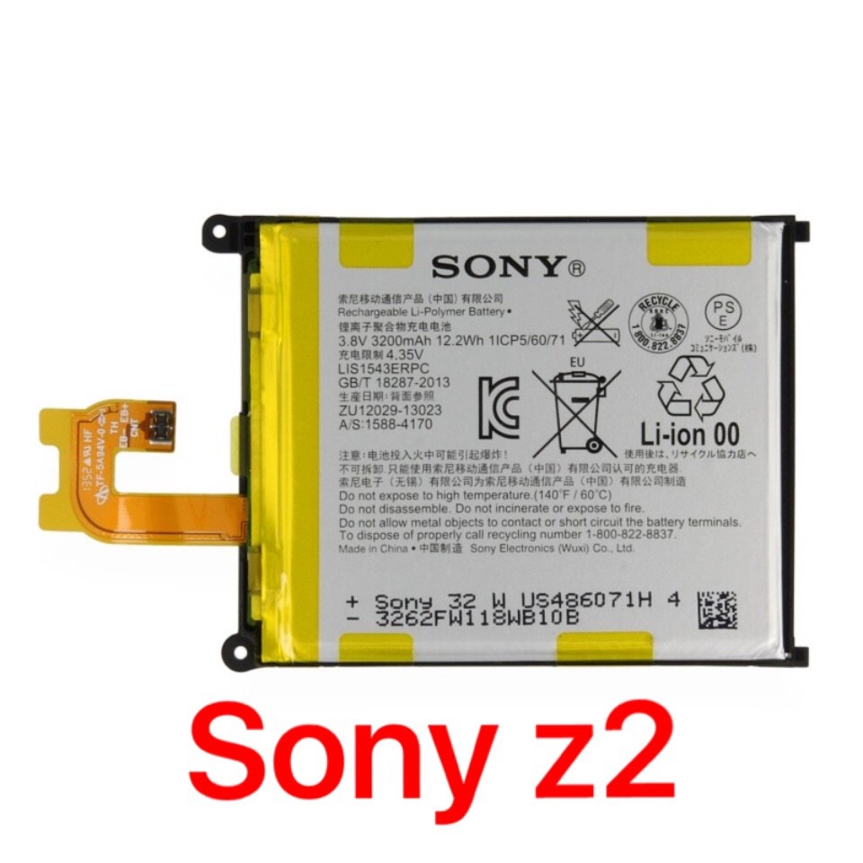 Pin Sony Xperia Z2, D6502, D6503,D6543 ,Dung Lượng 3200mAh