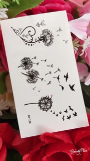 Hình xăm dán bồ công anh