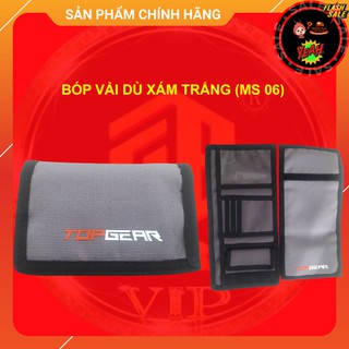 Bóp vải dù XÁM TRẮNG thời trang hàng thanh lý giá RẺ VÔ ĐỊCH (MS06)