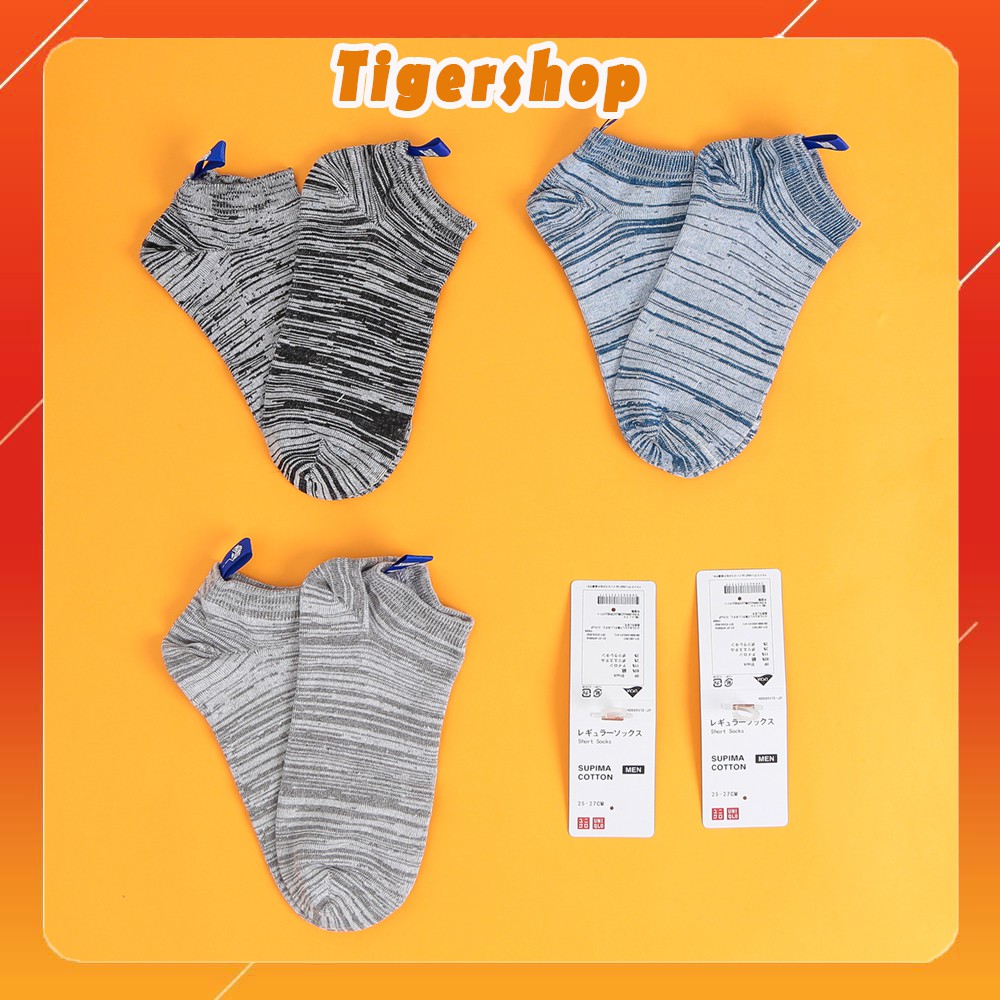 Tất cổ ngắn Uni, Tất lười cao cấp. Công nghệ Cotton dệt kim giúp mang lại thoải mái và thoáng mát cho đôi chân