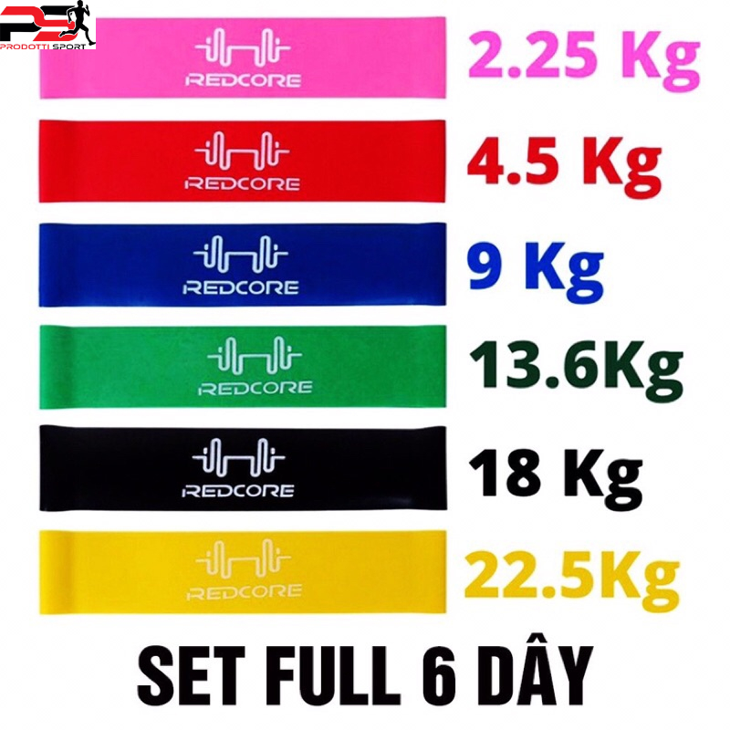 Dây Mini Band REDCORE kháng lực chuyên Tập Chân Mông Nam,Nữ