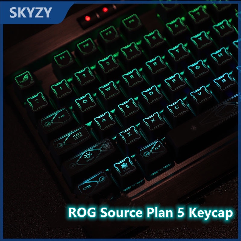 Source Plan 5 Keycap OEM Profile Bàn Phím Cơ Học Truyền ánh Sáng ROG Prodigal Eye Keycap Ô Nhiễm ánh Sáng RGB Keycap 108 Phím
