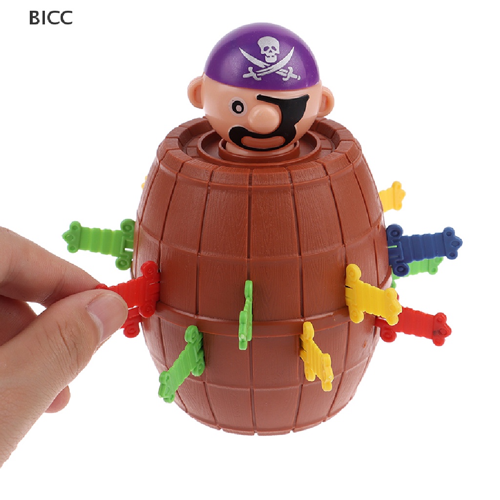 BI Lucky Stab Pirate Funny Tricky Barrel Moneybox Swords Toys Game Boy Girl CC
