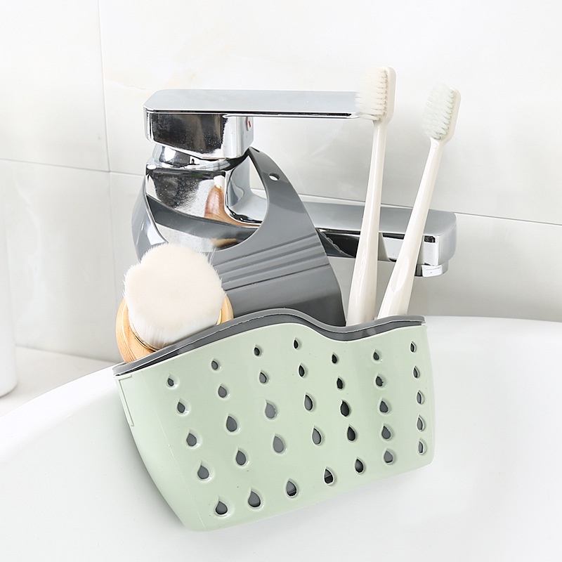 Giỏ đựng dụng cụ rửa chén, giỏ treo vòi nước cứng cáp cao cấp