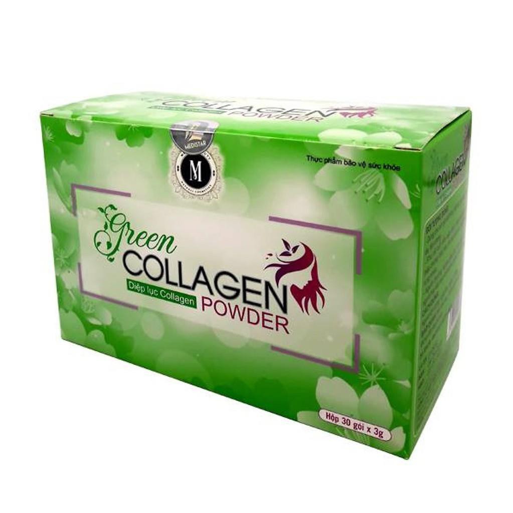 Thực Phẩm Chức Năng Diệp lục Collagen (Green Collagen Powder) - đẹp da, chống lão hóa, cân bằng nội tiết