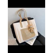 M126- Túi xách nữ công sở da tặng kèm móc gấu size 40cm 3 ngăn 3 màu xinh xin cho nàng-túi tote