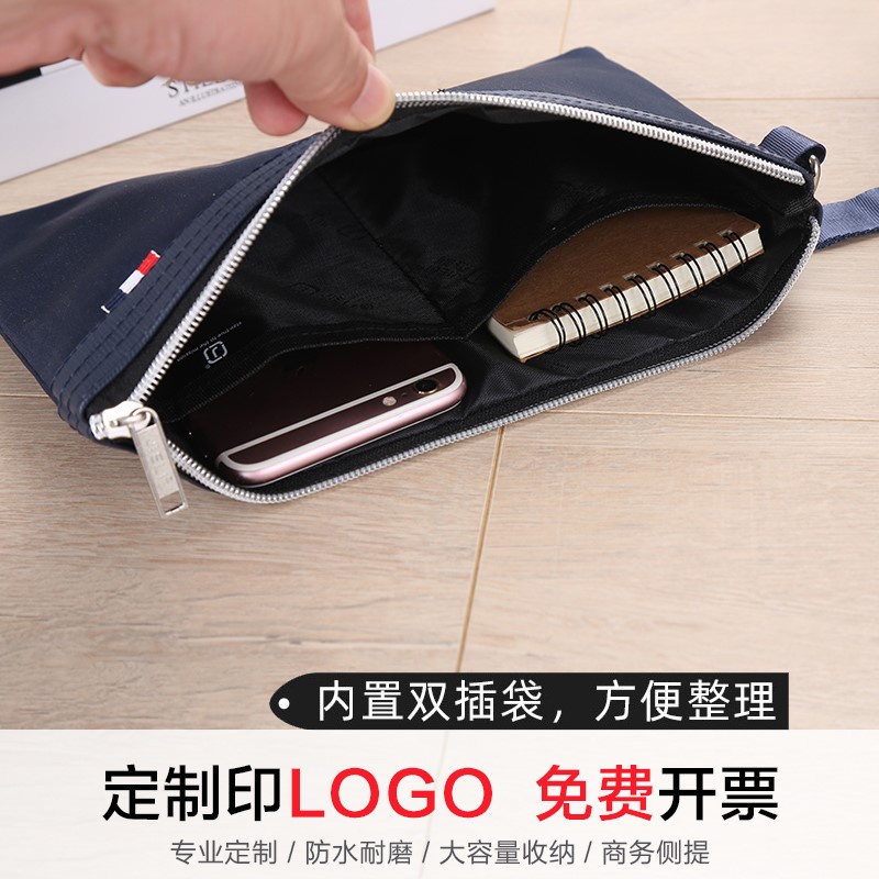 Ví cầm tay bằng vải Canvas cỡ a5 chống thấm nước phong cách Hàn Quốc thời trang cho nam/ nữ | BigBuy360 - bigbuy360.vn