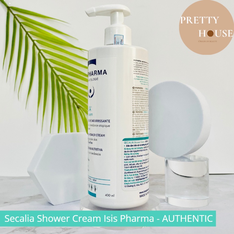 Sữa tắm dưỡng ẩm dành cho da khô, chàm, kích ứng Secalia Shower Cream Isis Pharma