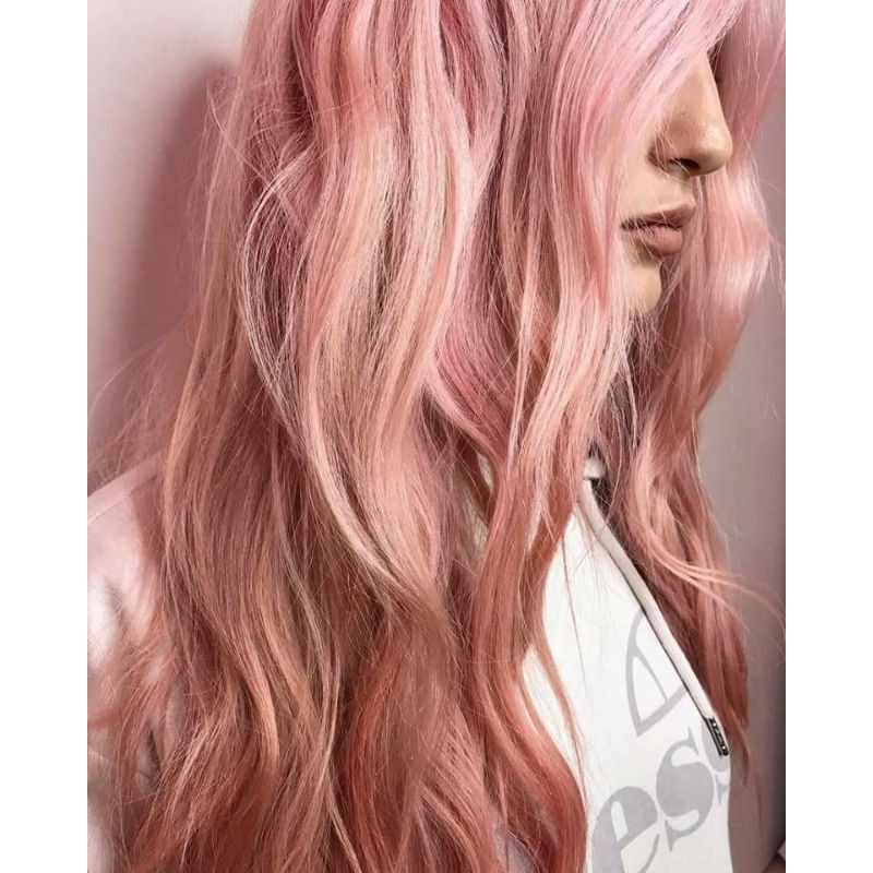 màu hồng cam khói kèm oxi trợ nhuộm và găng tay | BigBuy360 - bigbuy360.vn