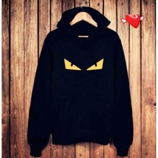 áo hoodie unisex form rộng đôi mắt quỷ vàng chất nỉ freeship toàn quốc MS05