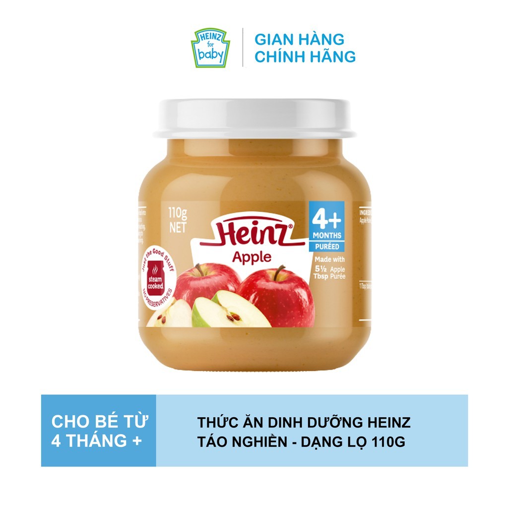 BỘ COMBO THỨC ĂN DẶM HEINZ CHO BÉ TỪ 4 - 6 THÁNG TUỔI (TẶNG KÈM 1 JUMPSUIT CHO BÉ CỰC XINH TRỊ GIÁ 150.000 ĐỒNG)