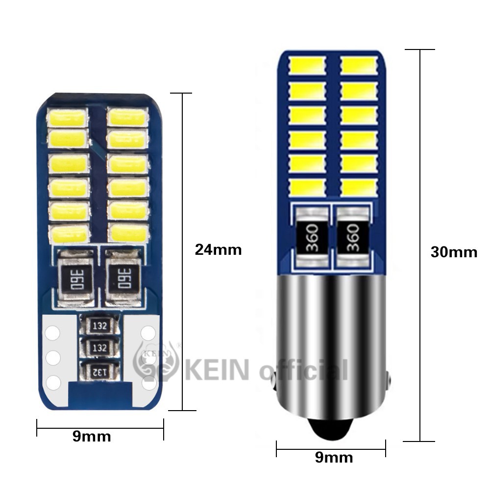 Bóng đèn LED W5W T10 dùng làm gắn trần/đèn bảng điều khiển/đèn nội thất/đèn biển số cho xe hơi