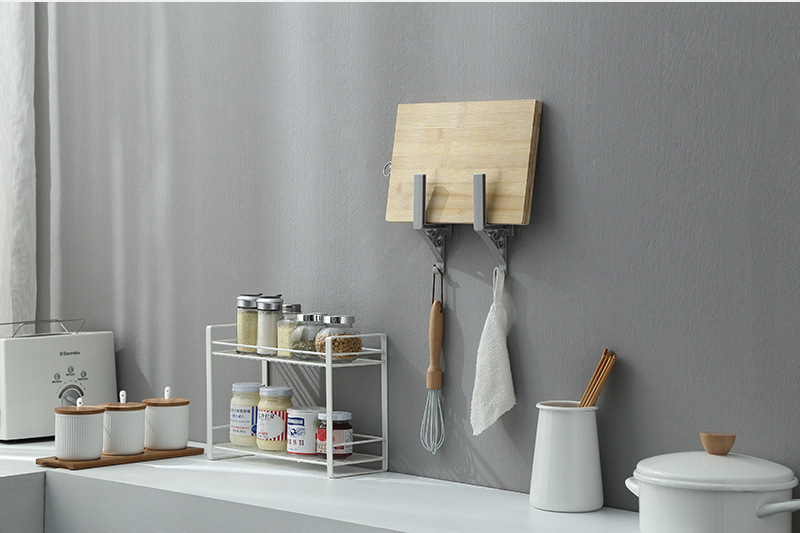 Giá Đỡ Thớt/Nắp Nồi Đa Năng Không Cần Khoan Lỗ Cho Nhà Bếp