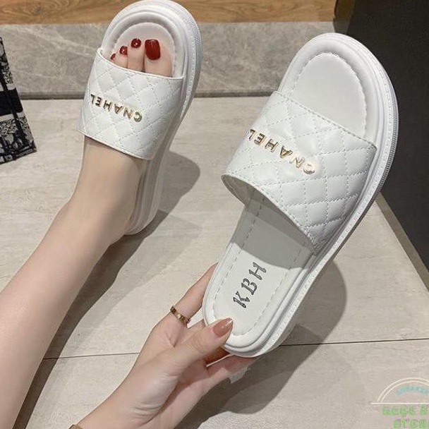 Dép lê nữ, thời trang trần trám hàng qc cao cấp full box shop THƠITRANG1989