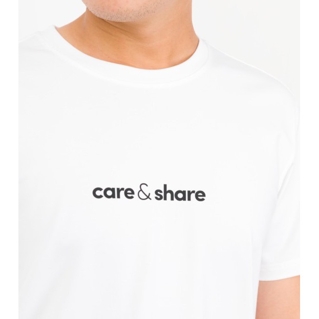 Áo thun nam in Care&Share  Cotton Compact Premium (chính giữa) thương hiệu Coolmate | BigBuy360 - bigbuy360.vn