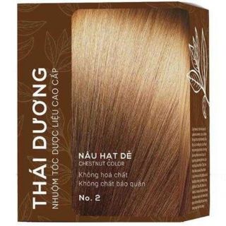 Nhuộm tóc thái dương màu nâu hạt dẻ