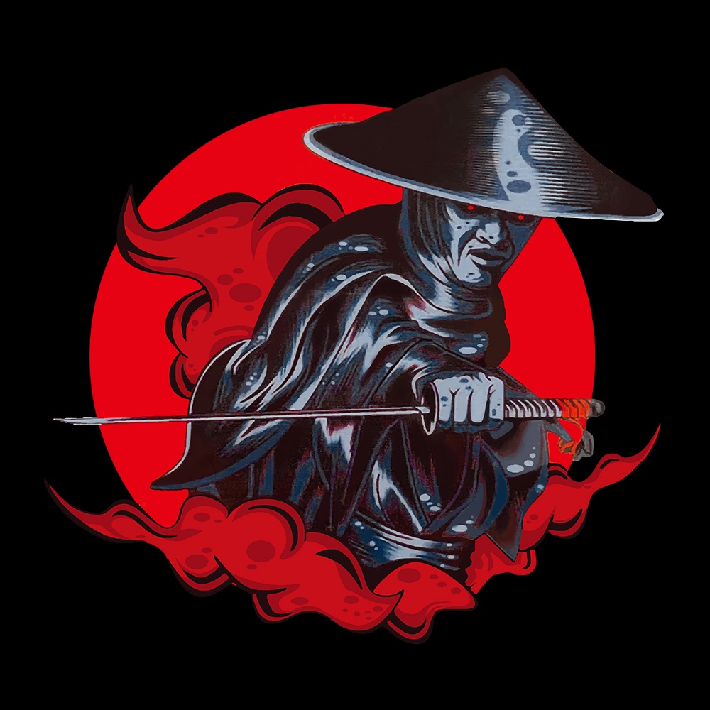 Miếng Dán Trang Trí Xe Ô Tô/Mô Tô Hình Samurai Nhật Bản Cá Tính