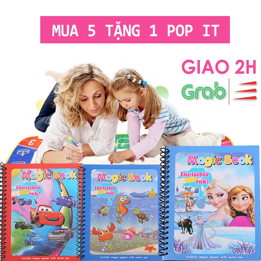 Tranh tập tô màu ma thuật tô không giới hạn - bút không cần thay mực