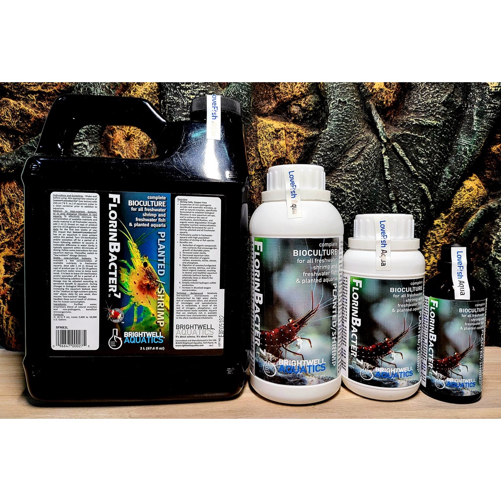 Brightwell Aquatics - SHRIMP Florinbacter7 (ĐẬM ĐẶC tạo Biofilm) - Vi sinh khử Ni-tơ & Phốt-pho, tạo Biofim cho TÉP