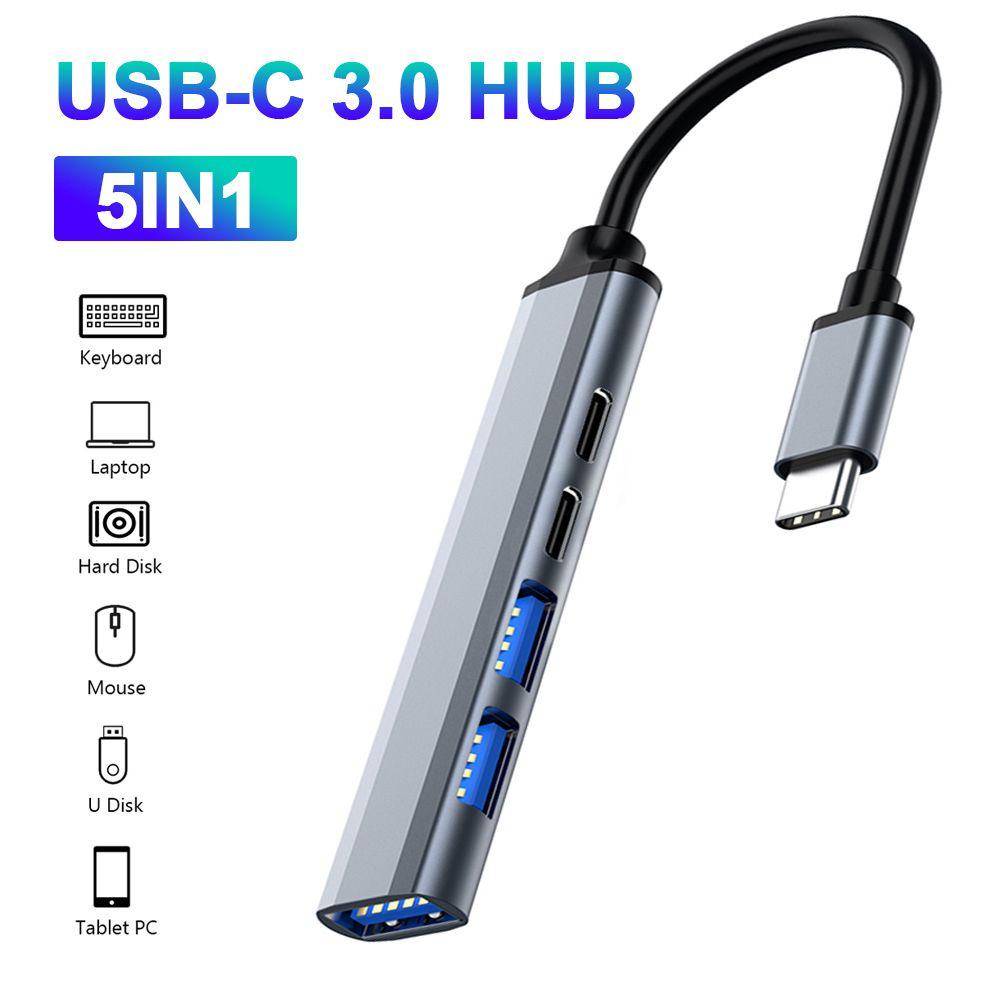 .Đế Sạc Nhanh USB C 3.0 HUB PD 5 Trong 1 Chuyên Dụng Cho Laptop PC Tablet