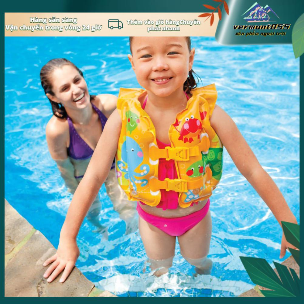 Vermont055 Trẻ em Áo phao bơi có thể điều chỉnh Nút đôi Phao nổi khoác